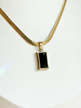 Load image into Gallery viewer, Black Herringbone Necklace
