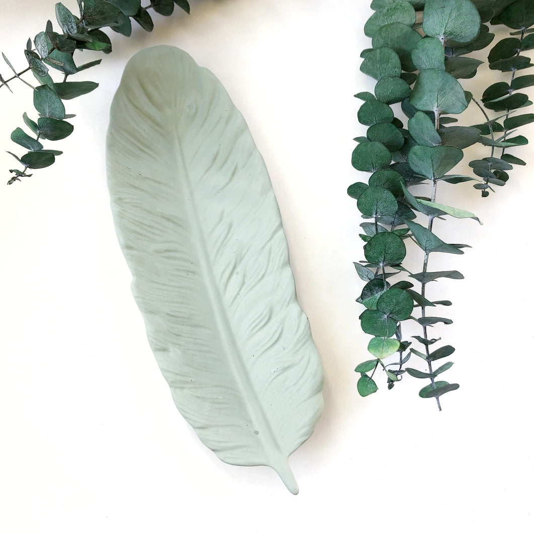 Sage Feather Tray