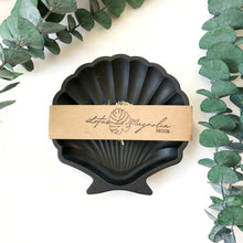 Load image into Gallery viewer, Black &amp; Gold Foil Seashell
