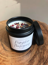 Load image into Gallery viewer, Amethyst Soy Candle - Pumpkin Mahogany

