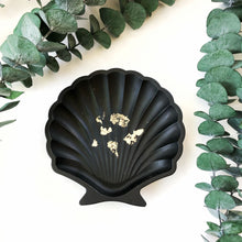 Load image into Gallery viewer, Black &amp; Gold Foil Seashell
