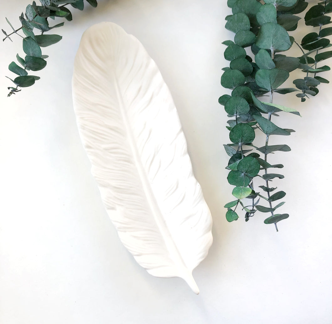 White Feather Tray